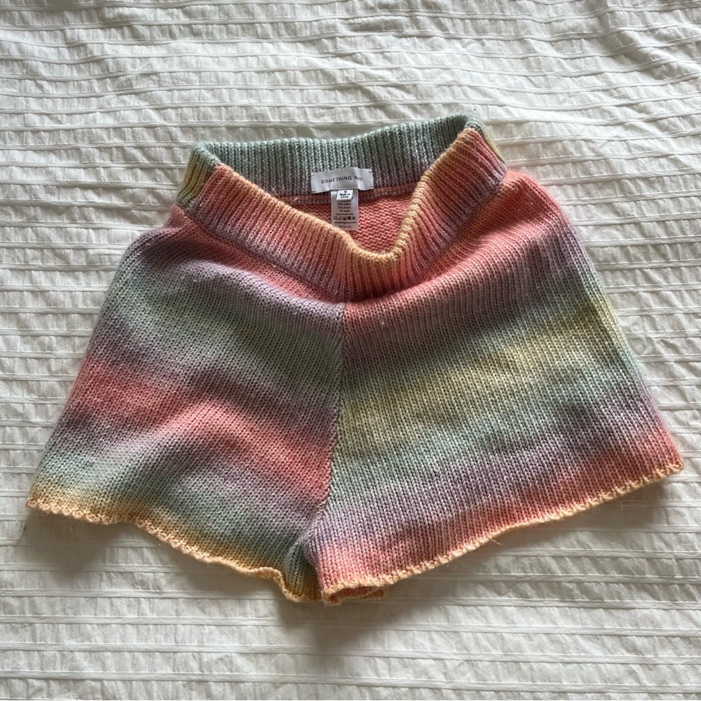 sweater shorts something navy